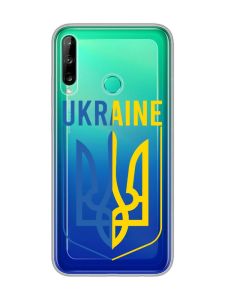 Прозорий чохол для Huawei Р40 lite E / Y7p  Тризуб (принт 254)