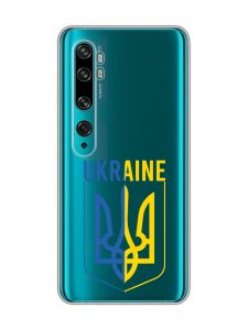 Прозорий чохол на Xiaomi Mi Note 10/Note 10 Pro Тризуб (принт 254)