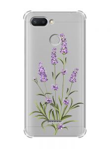 Чохол із потовщеними кутами для Xiaomi Redmi 6 :: Гілочки лаванди (принт 266)