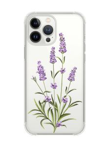 Чохол із потовщеними кутами на iPhone 14 Pro :: Гілочки лаванди (принт 266)