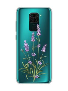 Прозорий чохол на Xiaomi Redmi Note 9 :: Гілочки лаванди (принт 266)