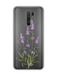 Прозорий чохол на Xiaomi Redmi 9 :: Гілочки лаванди (принт 266)