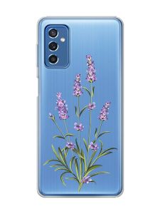 Прозорий чохол на Samsung Galaxy M52 :: Гілочки лаванди (принт 266)