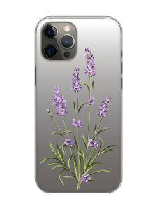 Прозорий чохол на iPhone 12 Pro Max :: Гілочки лаванди (принт 266)