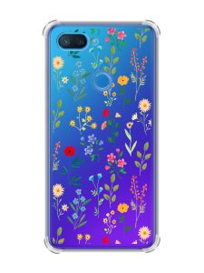 Чохол із потовщеними кутами на Xiaomi Mi 8 Lite :: Квітковий фон (принт 269)