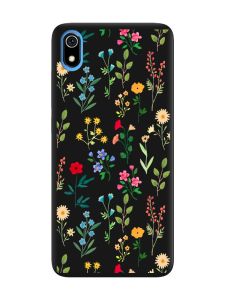 Матовий чорний чохол на Xiaomi Redmi 7A :: Квітковий фон (принт 269)