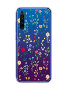 Прозорий чохол на Xiaomi Redmi Note 8T :: Квітковий фон (принт 269)