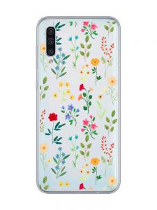 Прозорий чохол на Samsung Galaxy A50 (2019) A505 :: Квітковий фон (принт 269)