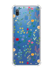 Чохол з потовщеними кутами на Samsung Galaxy A30 (2019) / A20 (2019) :: Квітковий фон (принт 269)