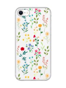 Прозорий чохол для iPhone 7, 8 :: Квітковий фон (принт 269)