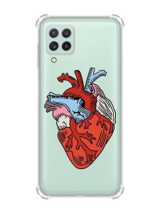 Чохол із потовщеними кутами на Samsung Galaxy A22 5G / A22s 5G :: Серце анатомічне (принт 250)