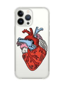 Чохол із потовщеними кутами на iPhone 14 Pro Max :: Серце анатомічне (принт 250)