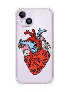 Чохол із потовщеними кутами на iPhone 14 :: Серце анатомічне (принт 250)