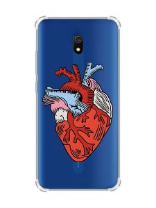 Чохол з потовщеними кутами на Xiaomi Redmi 8A :: Серце анатомічне (принт 250)