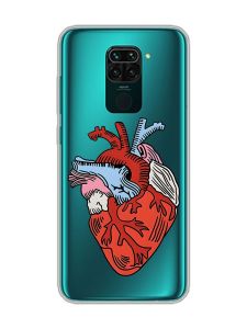 Прозорий чохол на Xiaomi Redmi Note 9 :: Серце анатомічне (принт 250)