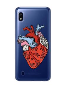 Прозорий чохол на Samsung Galaxy A10 (2019) A105 :: Серце анатомічне (принт 250)