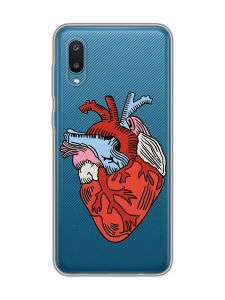 Прозорий чохол на Samsung Galaxy A02/A022 (2021) :: Серце анатомічне (принт 250)