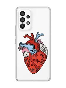 Прозорий чохол на Samsung Galaxy A53  :: Серце анатомічне (принт 250)