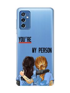 Прозорий чохол на Samsung Galaxy M52 :: Подружки з Анатомії (принт 251)