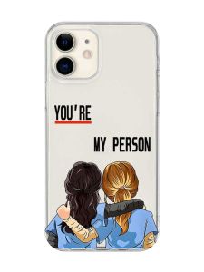 Прозорий чохол на iPhone 12 mini :: Подружки з Анатомії (принт 251)