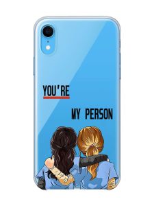 Прозорий чохол на iPhone XR :: Подружки з Анатомії (принт 251)