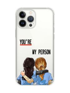 Чохол із потовщеними кутами на iPhone 14 Pro :: Подруги з Анатомії (принт 251)