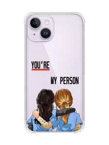 Чохол із потовщеними кутами на iPhone 14 :: Подруги з Анатомії (принт 251)