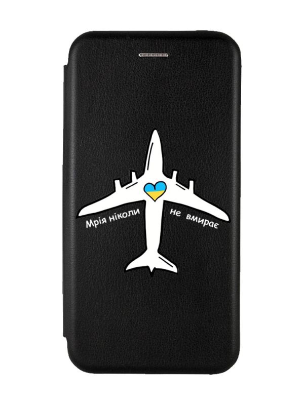 Чохол-книжка з малюнком для Xiaomi Redmi Note 8T Чорний :: Мрія ніколи не помирає (принт 1)