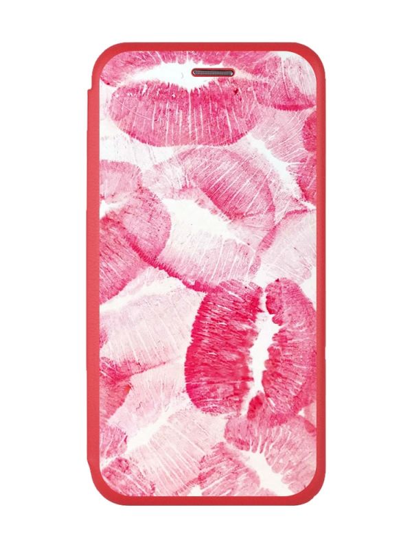 Чохол-книжка з малюнком для Xiaomi Redmi 9 Червоний  :: Цьомики (принт 93)