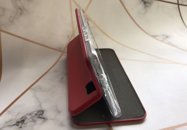 Чохол-книжка з малюнком для Xiaomi Redmi 9 Червоний  :: Цьомики (принт 93)