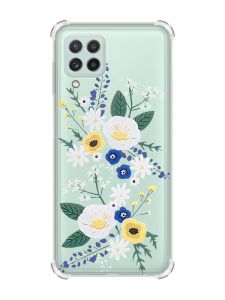 Чохол з потовщеними кутами на Samsung Galaxy A22 4G/M32/M22 :: Квіти. Акварель (принт 271)