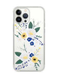 Чохол із потовщеними кутами на iPhone 14 Pro Max :: Квіти. Акварель (принт 271)
