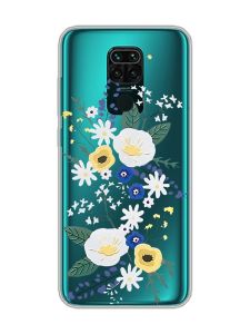 Прозорий чохол на Xiaomi Redmi Note 9 :: Квіти. Акварель (принт 271)