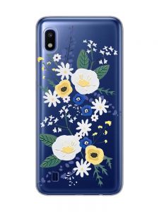 Прозорий чохол на Samsung Galaxy A10 (2019) A105 :: Квіти. Акварель (принт 271)