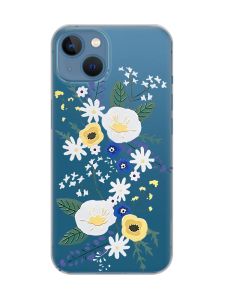 Прозорий чохол на Apple iPhone 13 :: Квіти. Акварель (принт 271)