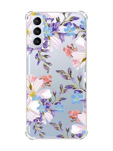 Чохол з потовщеними кутами на Samsung Galaxy S21 (G991) :: Квітковий малюнок (принт 272)