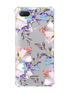 Чохол із потовщеними кутами для Xiaomi Redmi 6 :: Квітковий малюнок (принт 272)