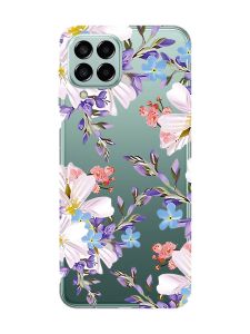 Прозорий чохол на Samsung Galaxy M33 5G :: Квітковий малюнок (принт 272)