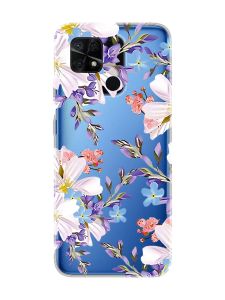 Прозорий чохол на Xiaomi Redmi 10C :: Квітковий малюнок (принт 272)