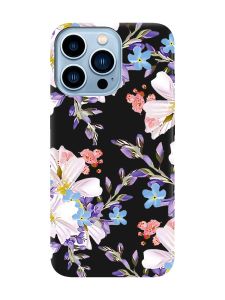 Матовий чорний чохол на Apple iPhone 13 Pro Max :: Квітковий малюнок (принт 272)