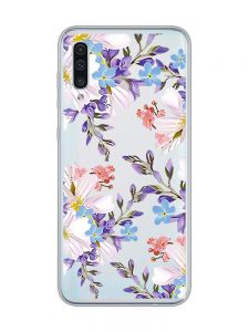 Прозорий чохол на Samsung Galaxy A50 (2019) A505 :: Квітковий малюнок (принт 272)