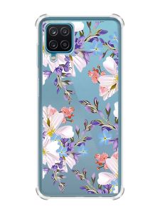 Чохол з потовщеними кутами на Samsung A12 4G :: Квітковий малюнок (принт 272)