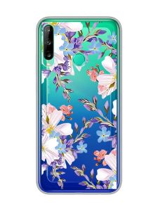 Прозорий чохол для Huawei Р40 lite E / Y7p  :: Квітковий малюнок (принт 272)