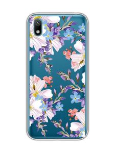 Прозорий чохол для Huawei Y5 2019 / Honor 8S :: Квітковий малюнок (принт 272)