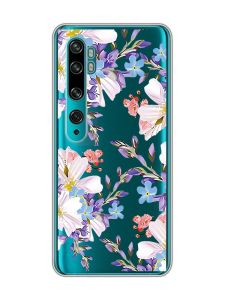 Прозорий чохол на Xiaomi Mi Note 10/Note 10 Pro :: Квітковий малюнок (принт 272)