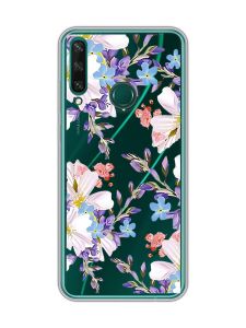 Прозорий чохол на Huawei Y6p :: Квітковий малюнок (принт 272)