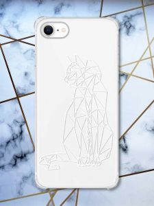 Чохол з потовщеними кутами на iPhone 7/ 7s/ 8/ 8s :: Котик (принт 125)