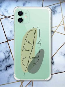 Чохол з потовщеними кутами на Apple iPhone 11 (6.1) :: Листочок (принт 65)