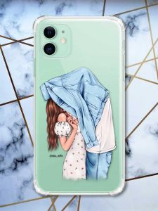 Чохол з потовщеними кутами на Apple iPhone 11 (6.1) :: Поцілунок (принт 33)