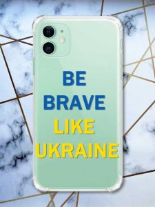 Чохол з потовщеними кутами на Apple iPhone 11 (6.1) :: Сміливість (патріотичний принт 5)